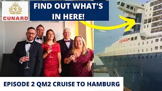 Episode 2 Cunard Queen Mary 2 Cruise Vlogs - Tour of Venues, Gala Night & our Opinions of the Food!