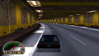 The Need for Speed (3DO) 1994. gameplay. Corvette. City