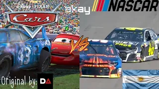 Cars - Rayo McQueen ayuda al Rey Animación VS Vida Real (Original by: Demon Akay) Doblaje Argentino