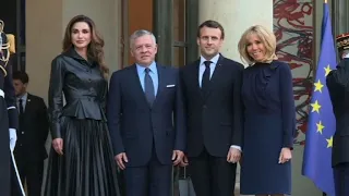 Macron reçoit le roi de Jordanie Abdallah II