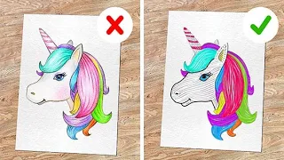 GENIALE KUNST-HACKS & DIY-IDEEN || Einfache & Coole Kunst-Hacks Und Maltechniken von 123 GO Like!