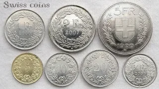 Swiss Coins Collection ( Rappen or Centimes & Francs ) - Complete Set | Switzerland - Europe
