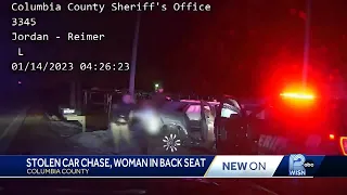 Woman asleep in back seat when man steals car, leads deputies on chase