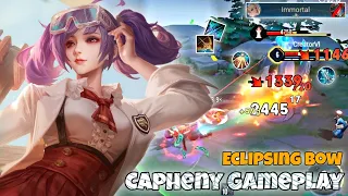 Capheny Dragon Lane Pro Gameplay | New Item Eclipsing Bow 🏹  | Arena of Valor Liên Quân mobile CoT