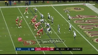 George Kittle scores go-ahead touchdown | 49ers vs. Rams