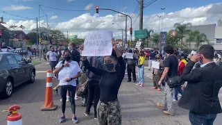 Protest in Porto Alegre after death of Black Brazilian man beaten by security guards | AFP