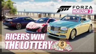 Forza Horizon 3 - Ricers Win The Lottery Challenge! (Funny Moments)