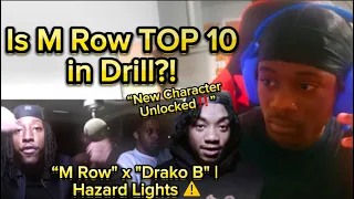 Is M Row TOP 10 in Drill?! “M Row" x "Drako B" | Hazard Lights ⚠️(reaction)