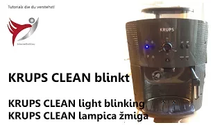 KRUPS CLEAN blinking