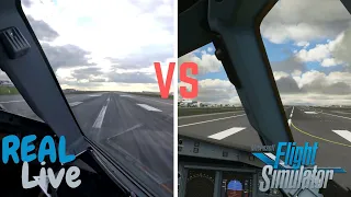 Fs2020 vs Real live | A320 Takeoff | Cockpit view | short clip