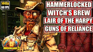 Borderlands 3 [Hammerlocked - Witch's Brew - Lair of the Harpy] Gameplay Walkthrough [Full Game]