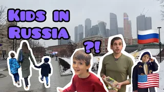 👶How is KID Life in RUSSIA?🇷🇺 See an 🇺🇸AMERICAN Family in MOSCOW! 🏢