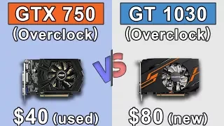 GTX 750 OC vs GT 1030 OC | Pentium G4560 | New Games Benchmarks