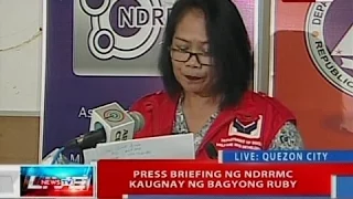 NTVL: Press briefing ng NDRRMC