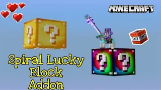 Best Spiral Lucky Block Addon For Minecraft PE | Spiral Lucky Block Addon Minecraft