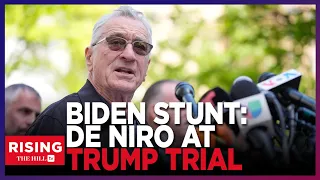 Robert De Niro Stumps For Biden; MAGA Crowd SPAR With Actor