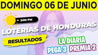 Sorteo 3PM Loto Honduras, La Diaria, Pega 3, Premia 2, Domingo 6 de Junio del 2021 | Ganador 😱🤑💰💵