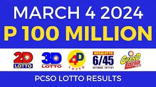 Lotto Result March 4 2024 9pm PCSO