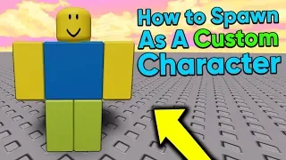 How to Spawn As A CUSTOM Character in Roblox Studio (2020)