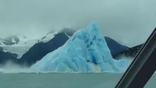 Iceberg flipping over...