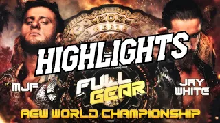 MJF vs. Jay White | Full Gear 2023 | Highlights |