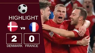 Denmark 2 - 0 France Goals Highlight International friendly 2022 #football