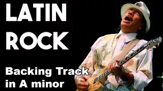 Latin Rock Backing Track in Am