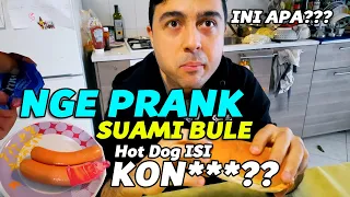 PRANK SUAMI BULE SAMPE NGAMBEK | NGASI HOT DOG ISI KON*** 🤣