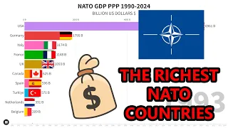 Top 10 Richest NATO Countries By GDP PPP 1990-2024