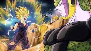 [AMV]gohan vs cell  -not gonna die- skilet