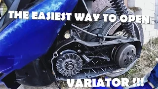 How To Remove & Install Variator on scooter ! (EASIEST WAY, WITHOUT SPECIAL TOOLS !)