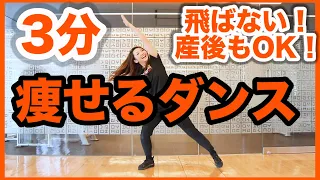 【3分】マンションOK！飛ばない痩せるダンスで自宅で簡単脂肪燃焼！産後ダイエットにも！!家で一緒にやってみよう