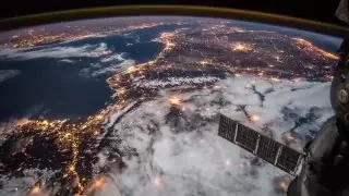 ISS Timelapse - 2 cameras crossing Europe (29 Novembre 2015)