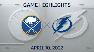 NHL Highlights | Sabres vs. Lightning - Apr. 10, 2022