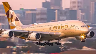 25 BIG PLANE LANDINGS | A380 747 A350 777 MD11 | Sydney Airport Plane Spotting [YSSY/SYD]