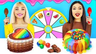 Desafio da Decoração: Sobremesas Arco-Íris | Mukbang com Bolo Gigante de Chocolate por RATATA BOOM