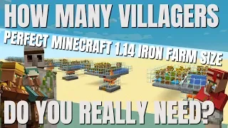 Minecraft 1.14 Iron Farm: How Many Villagers Do You Need For The PERFECT Iron Farm (Avomance 2019)