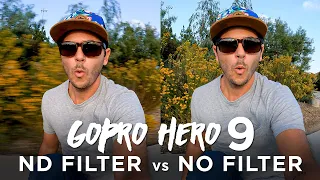 ND FILTERS on a GoPro Hero 9? SIDE BY SIDE COMPARISON with PolarPro Cinema Series