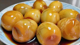 This is the correct way to make tea eggs. The tea is fragrant and delicious,