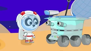 Биби Лети на Луну - Машинки Ракеты Космос - Развивающие Мультики  Для Малышей