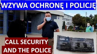 Policja i ochrona wezwana - "zarządzający" ustala, czego nie wolno na chodniku. #8