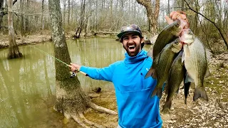 Fishing HIDDEN CREEKS, RAGING RIVERS & LAKES for this Early Spring FAVORITE! - How To CATCH & COOK!