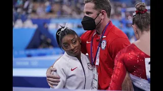 Simone Biles Out of Women’s Olympic Gymnastics Team Finals as US Wins Silver