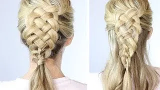 5 Strand Dutch Braid On Yourself