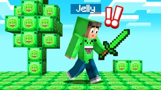 Playing MINECRAFT In A JELLY LUCKY BLOCK WORLD! (Amazing)