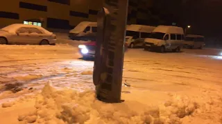 Audi 90 Quattro snow drift at Ufa