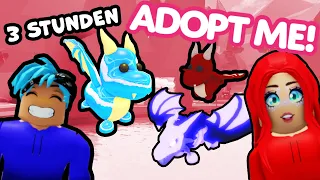 3 STUNDEN ADOPT ME SPIELEN! 5 Freunde spielen 3 Stunden Roblox