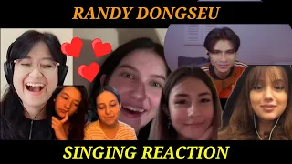RANDY DONGSEU - Selalu Berhasil Buat Cewek Bule Terpana | Singing Reaction!