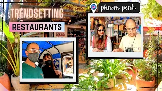 🍜Best RESTAURANTS & Cafes in PHNOM PENH 2024 | Cambodian Food Tour Vlog | Western & Khmer Food 🌯