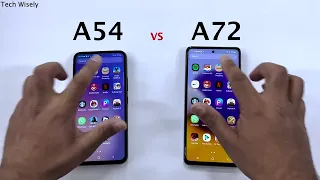 SAMSUNG A54 5G vs A72 - Speed Test